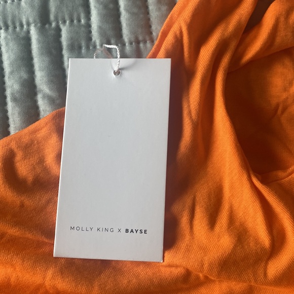 NWT Bayse orange body hugging cutout Dress Australian Retailer size XL - Picture 5 of 10